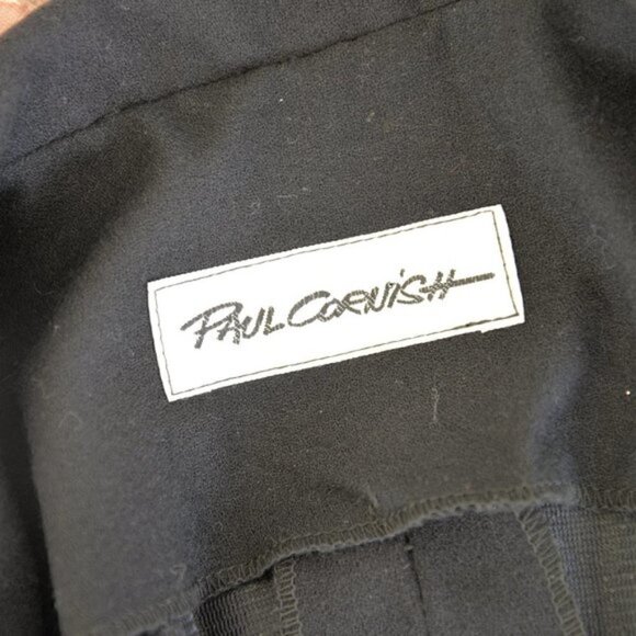 Vintage Paul Cornish Black Draped Blazer Sz M - Picture 4 of 7